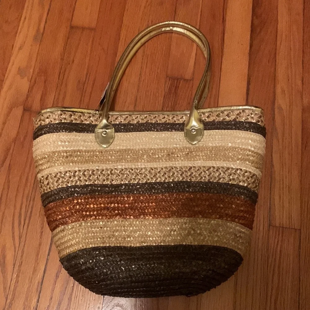 Style and Co Straw Tote - Picture 3 of 8